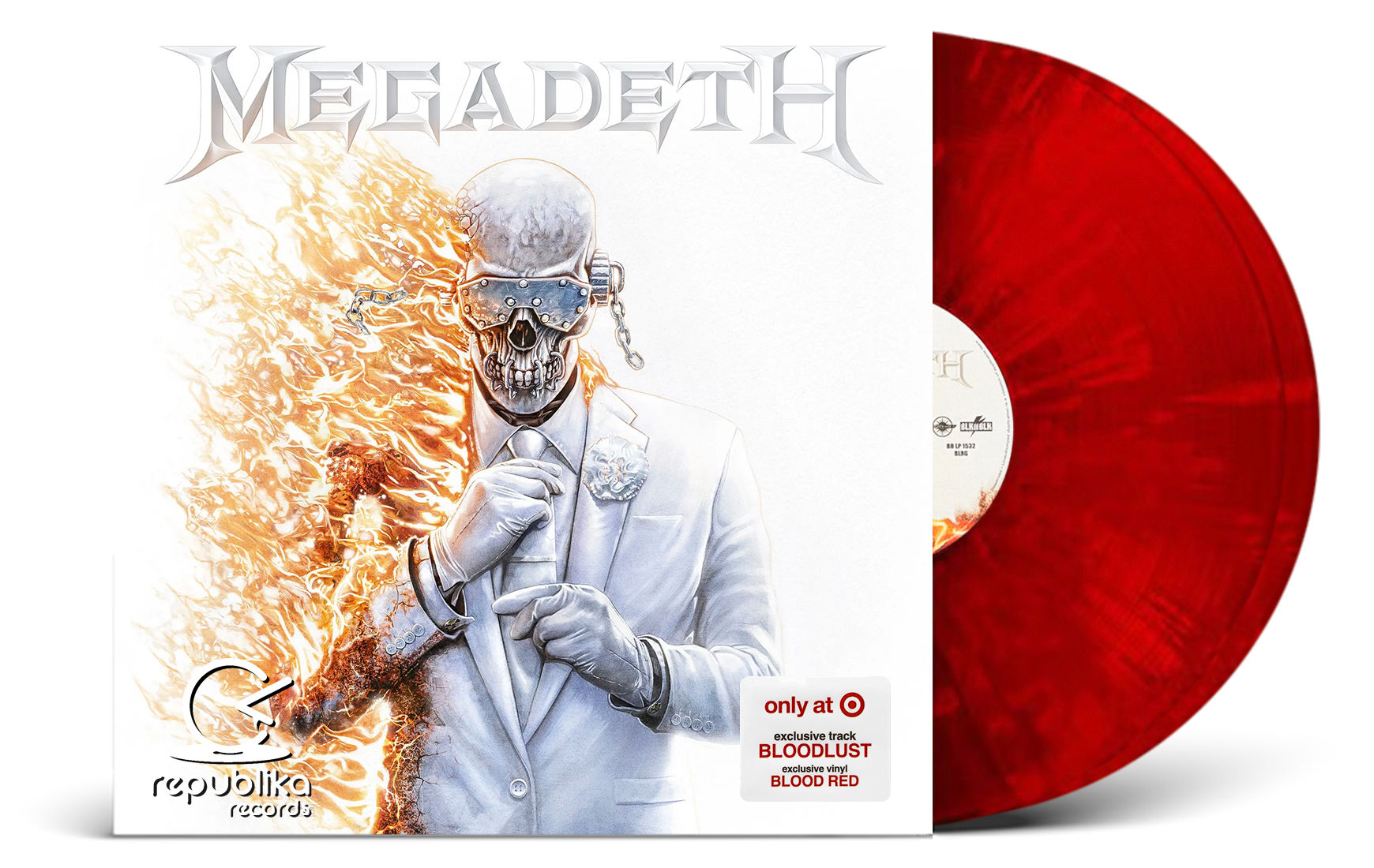 Megadeth - "Megadeth" (LP Doble Blood Red Ghostly)