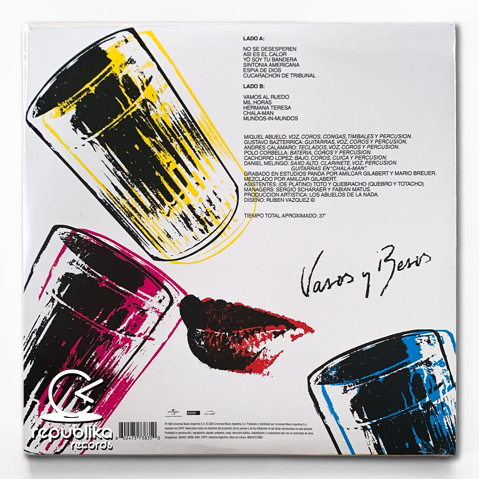 Miniatura: Los Abuelos De La Nada "Vasos Y Besos" (LP)