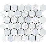 Allure&glacier Textured Hexagon Marble Mosaics 10 3-8x12.jpg
