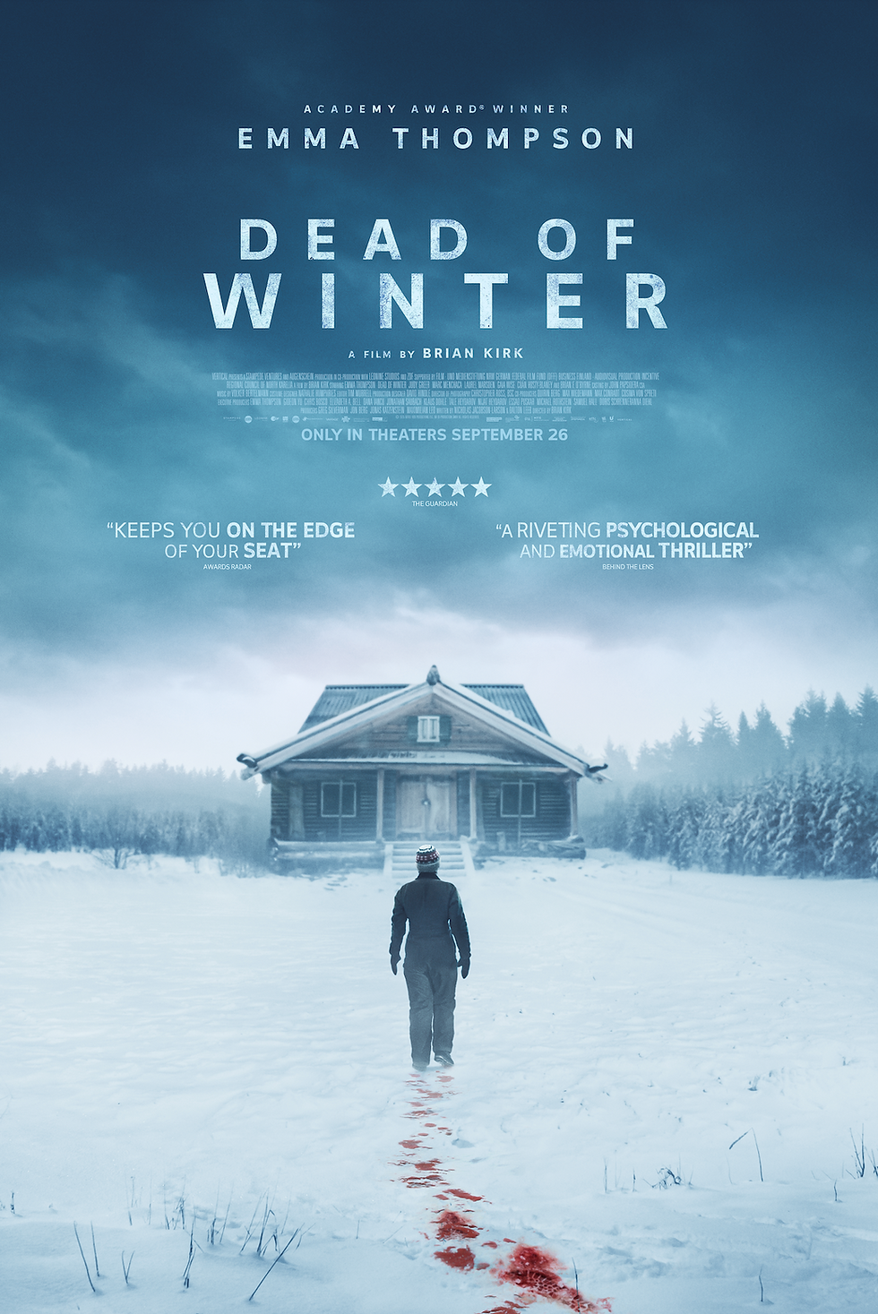 Winter lets Emma Thompson step into action snowshoes