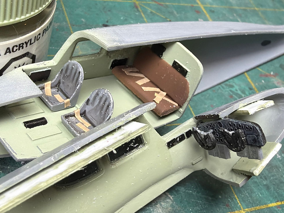 Basic cockpit painted and installed