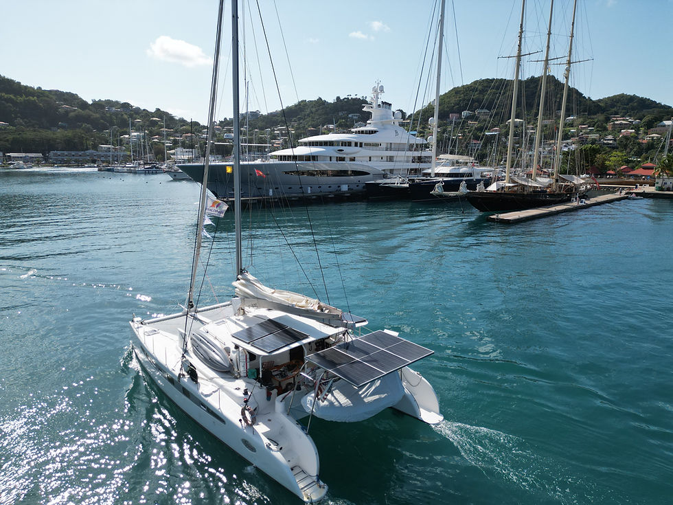Entering Port Louis Marina
