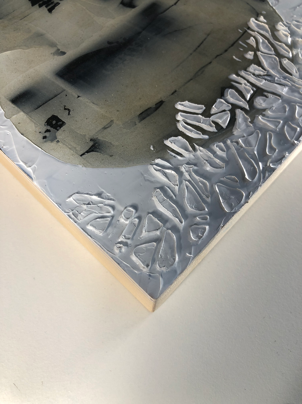 "Luna 3" - Mixed media original artwork