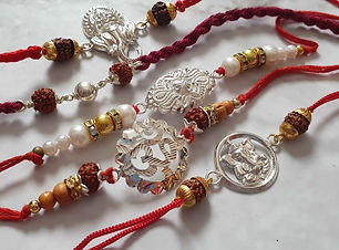 Chandi (silver) rakhri's