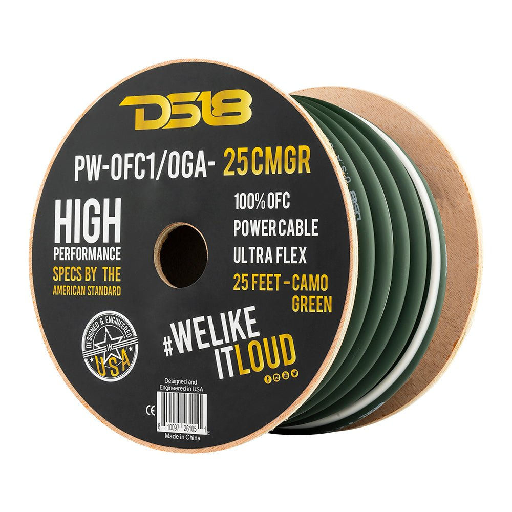 1/0-GA 100% OFC Ground, Power Cable, 25 Feet