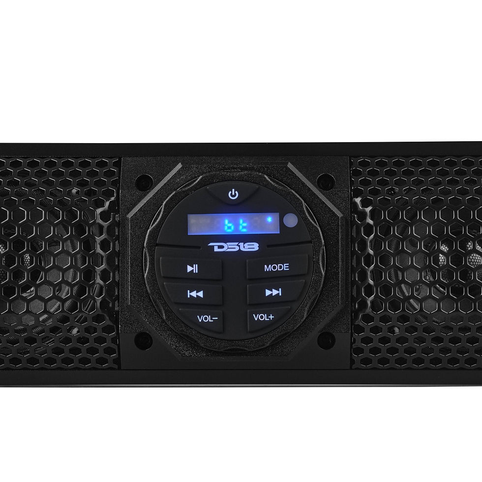 Thumbnail: 37" Marine Sound Bar Speaker System, 10 Speakers 1200 Watts, Bluetooth® v5.0, Rotating Control Panel