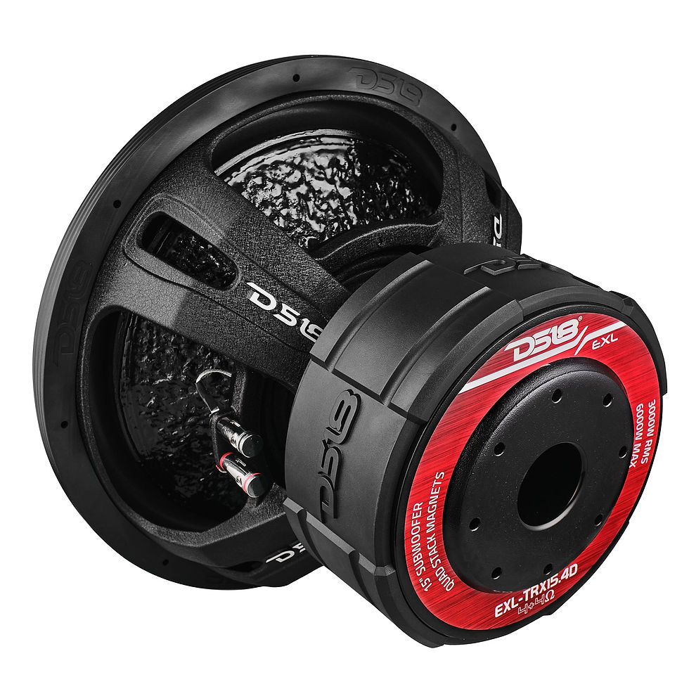 Thumbnail: EXL 15” Subwoofer Quad Stack with Reinforced Cone 3000 Watts RMS 4” Dvc 4-Ohm