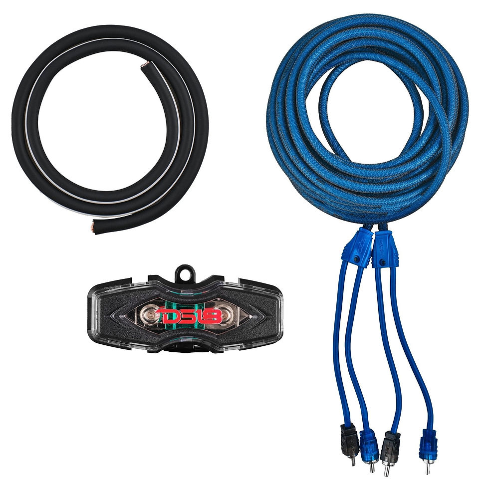 Thumbnail: 4-GA Amplifier Installation Wiring Kit - Blue