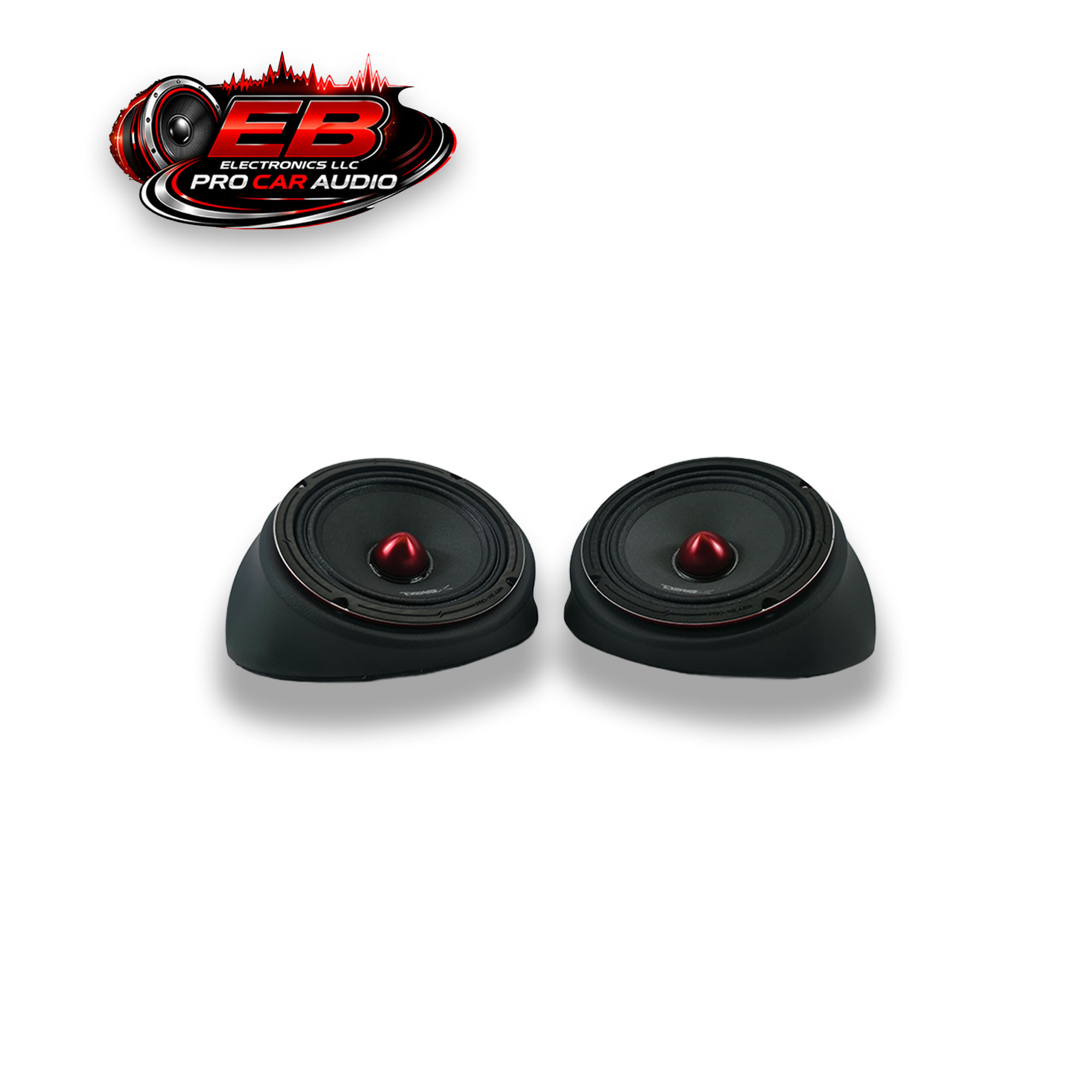 Universal 6.5" Angled Speaker Pods – Pair – MDF Enclosure