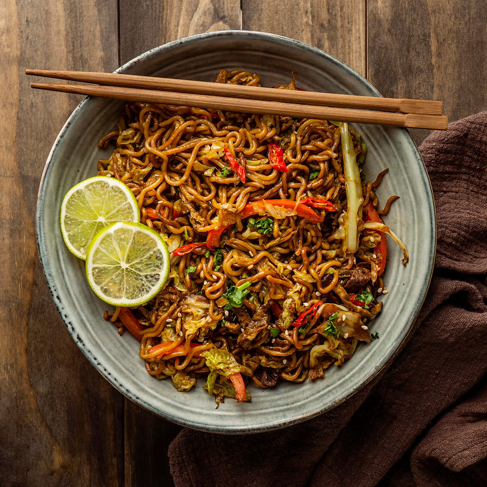 Recette du jour – Nouilles sautées à l’africaine et légumes croquants