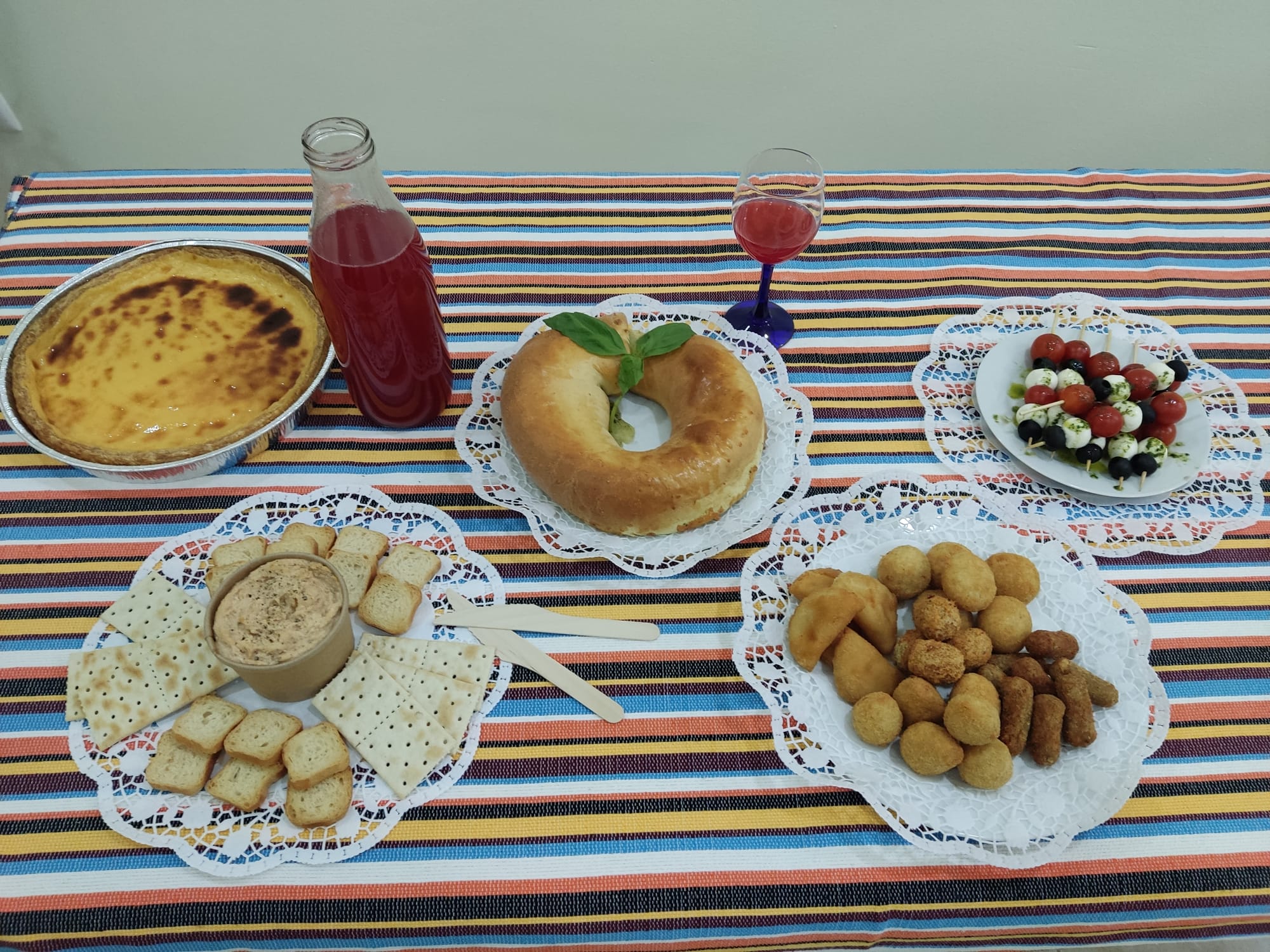 Arranged Food and Objects