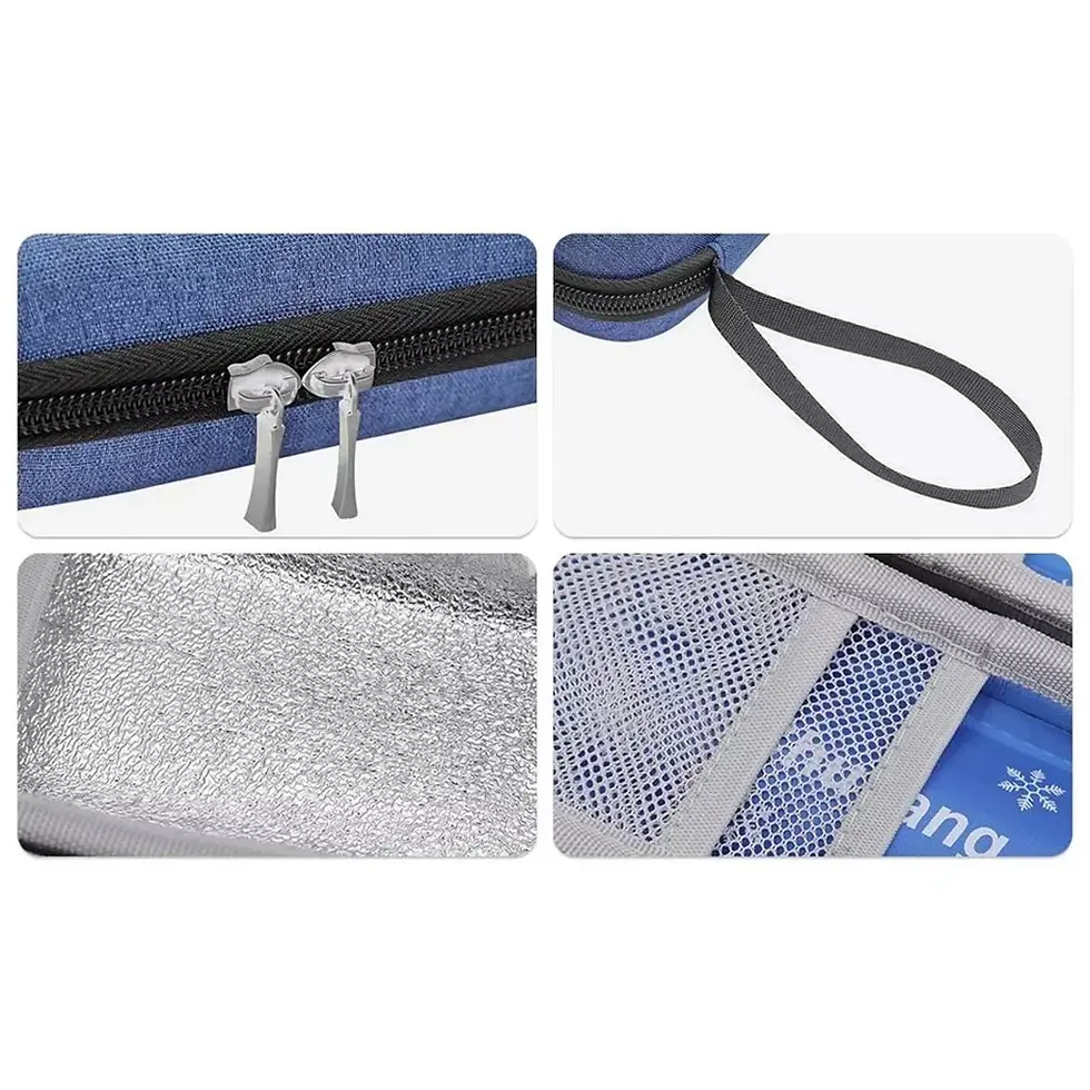 Thumbnail: Portable Insulin Cooling Bag Waterproof Diabetic Pocket Pill Protector Carry-On