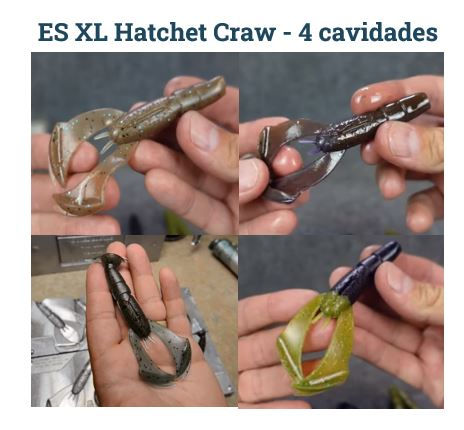 Miniatura: ESXL Hatchet Craw 3.9" (4 Cavidades)