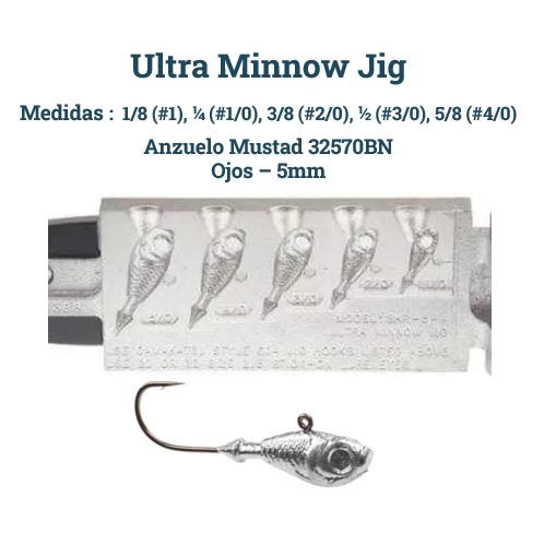 Ultra Minnow Jig Mold - TJ's Tackle