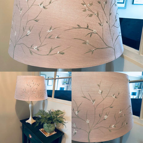 Hand painted lamp shade