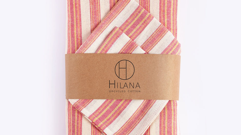 Andana Striped Tablecloth - Mediterranean Style