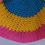 Thumbnail: Pansexual pride kippah, folded in half