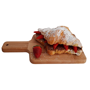 CROISSANT NUTTELLA COM MORANGOS