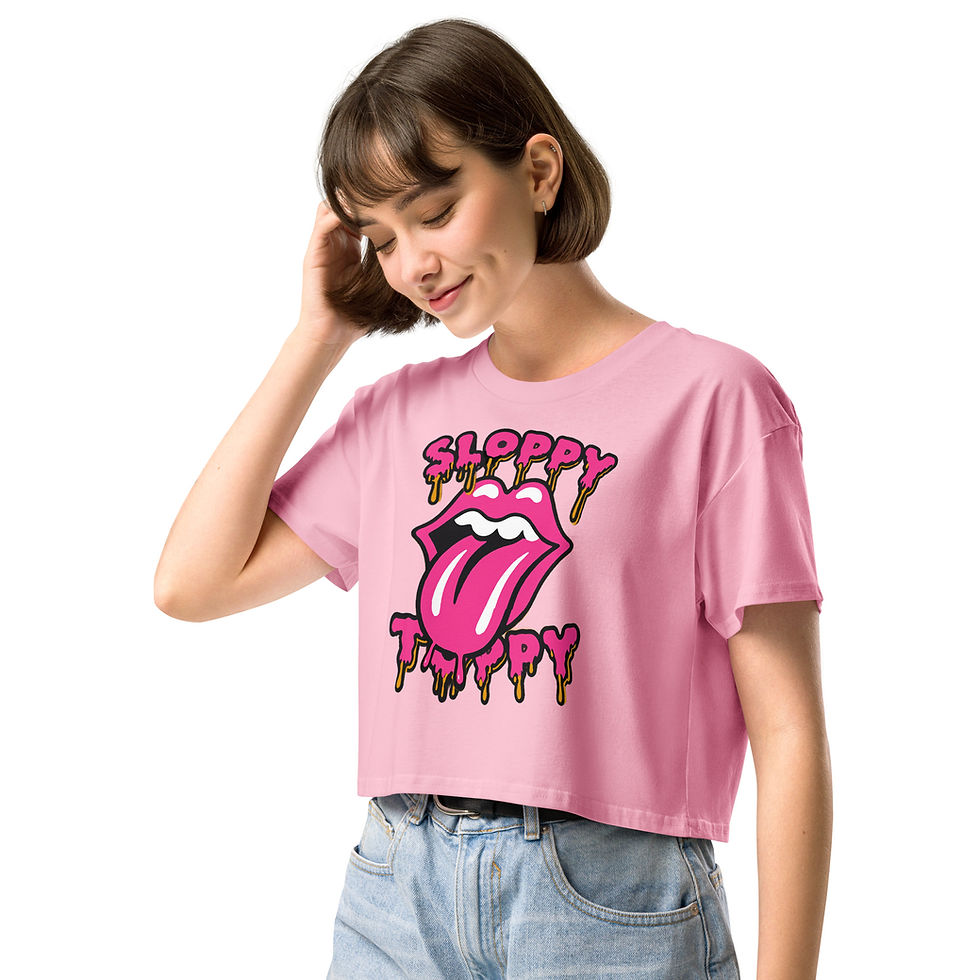 Thumbnail: Sloppy Toppy Crop Top Pink
