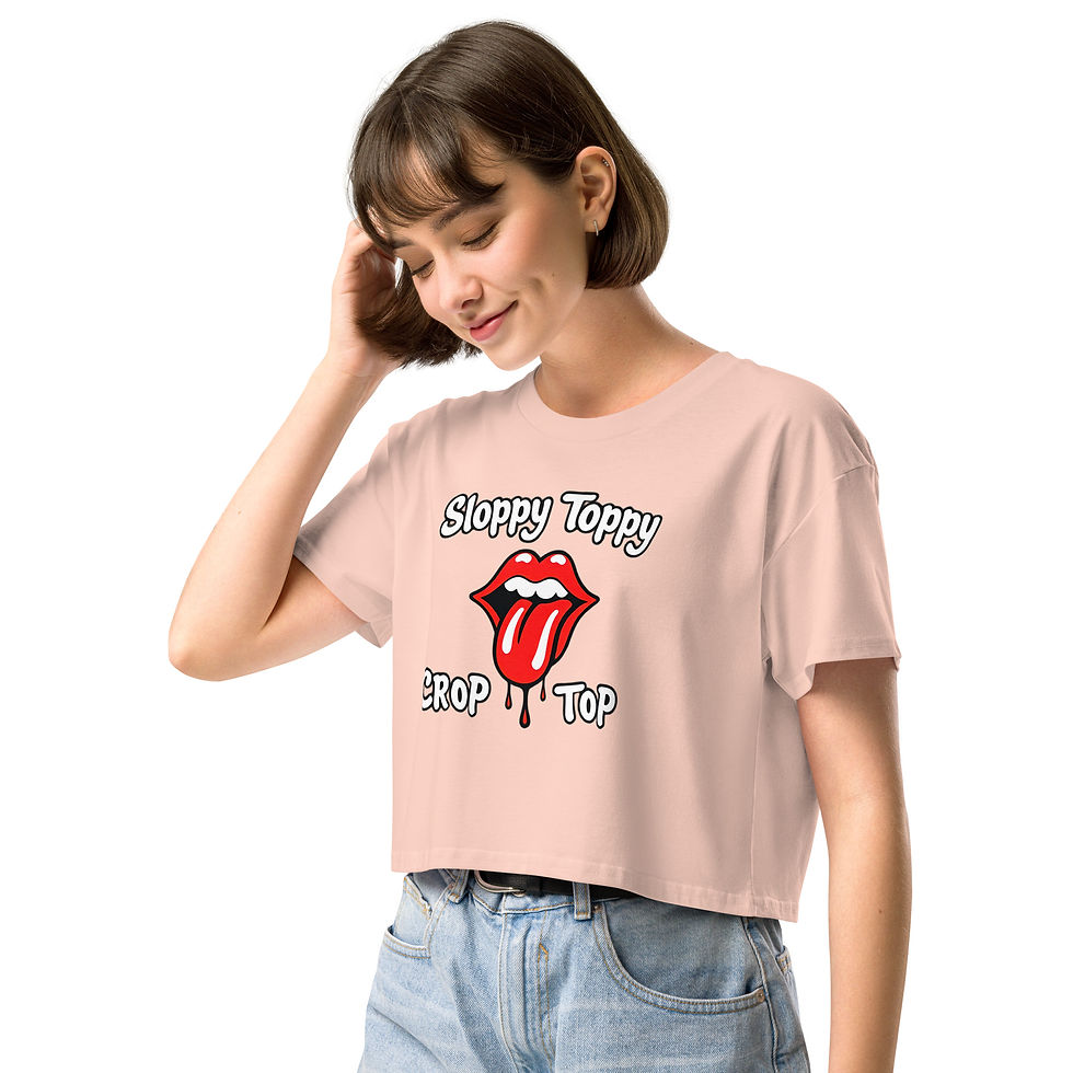 Thumbnail: Sloppy Toppy Crop Top Red