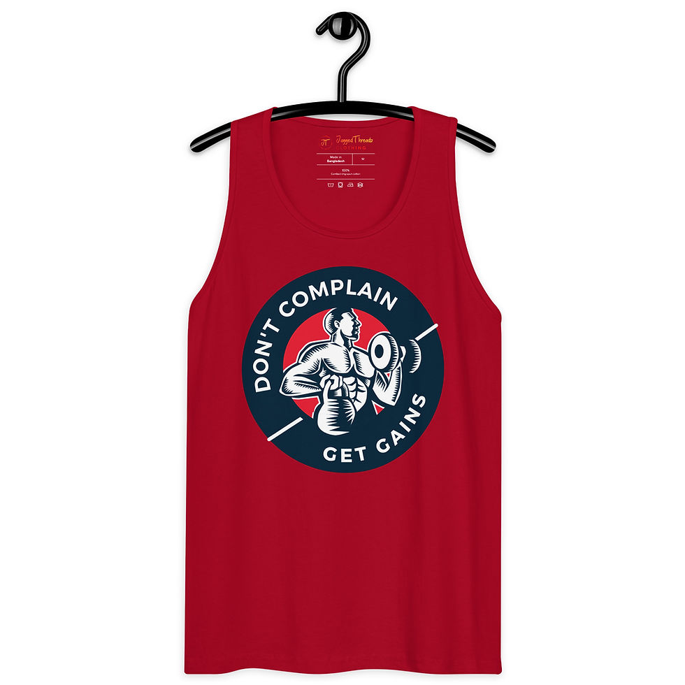 Thumbnail: Don't Complain Get Gains Men’s Premium Tank Top