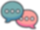 Two overlapping speech bubbles icon representing conversation or communication.