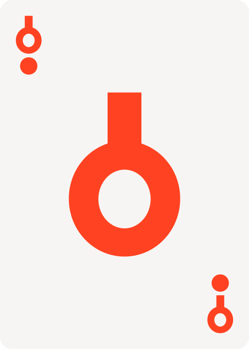 bohemian poker card circle stem circle