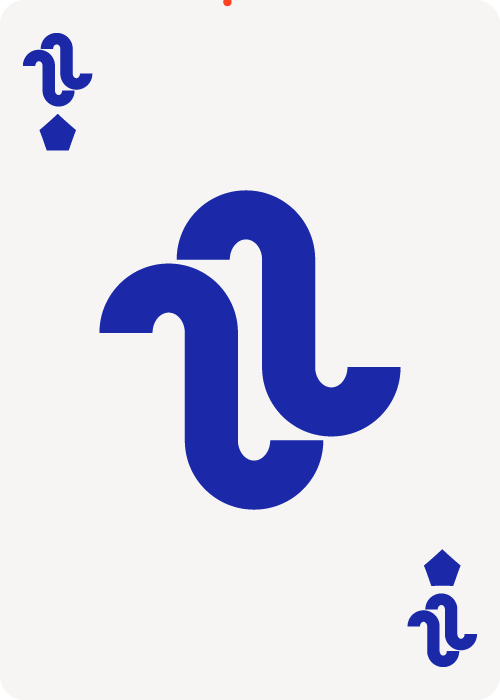 bohemian poker card linked curves pentagon