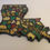 Thumbnail: Louisiana map wall decor multi color glitter
