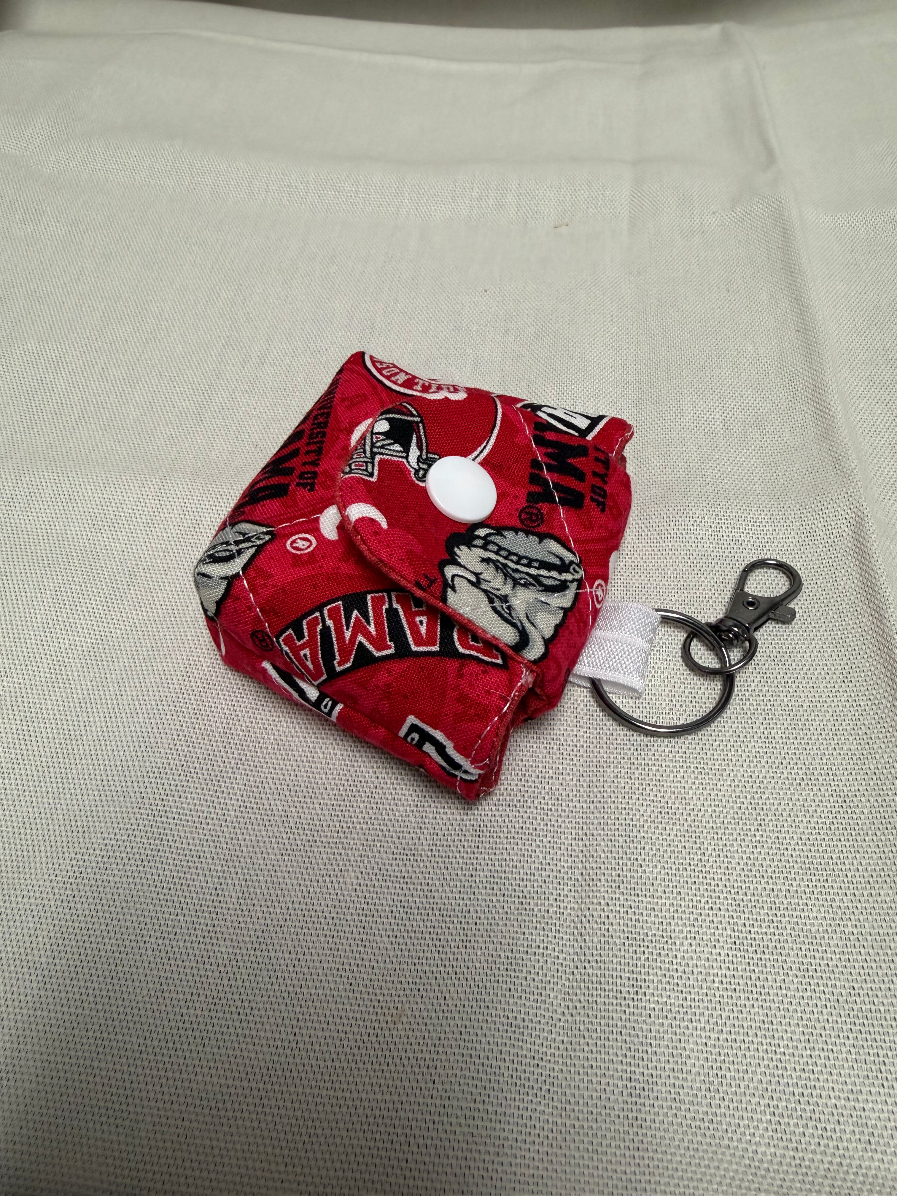 University of Alabama Earbud Keychain Pouch