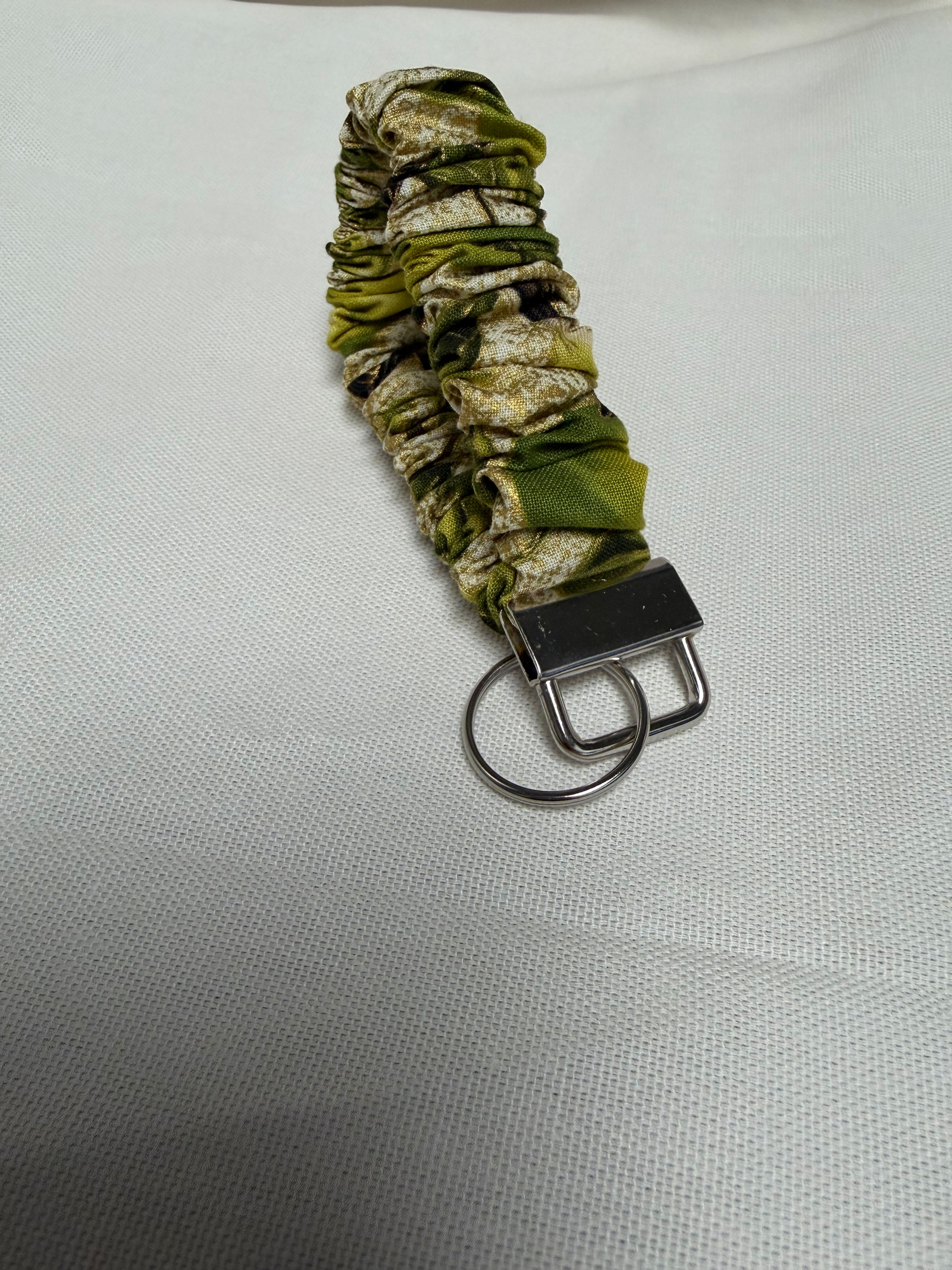 Apple Orchard Scrunchie Keychain Wristlet