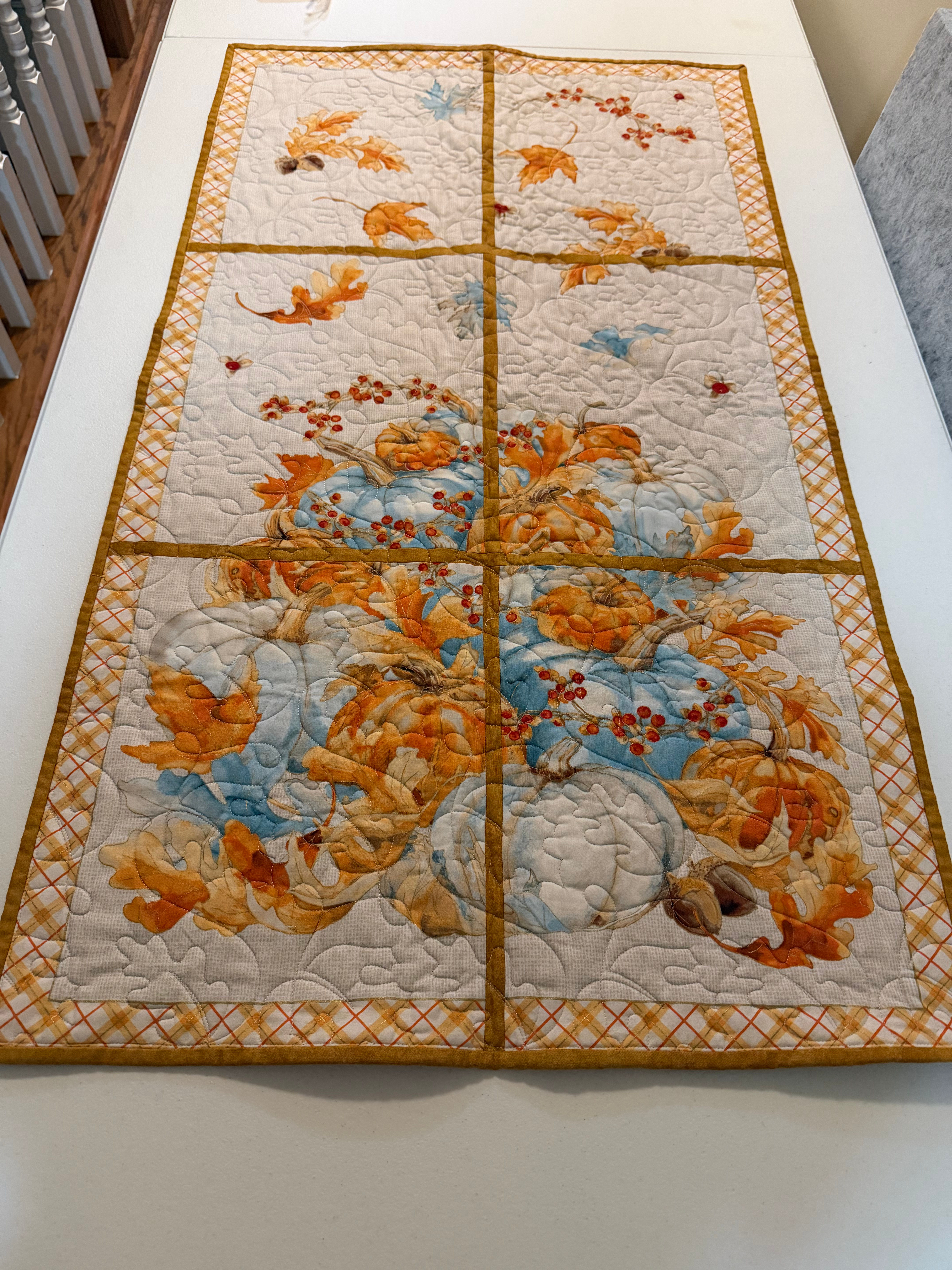 Autumn Pumpkin Table Runner