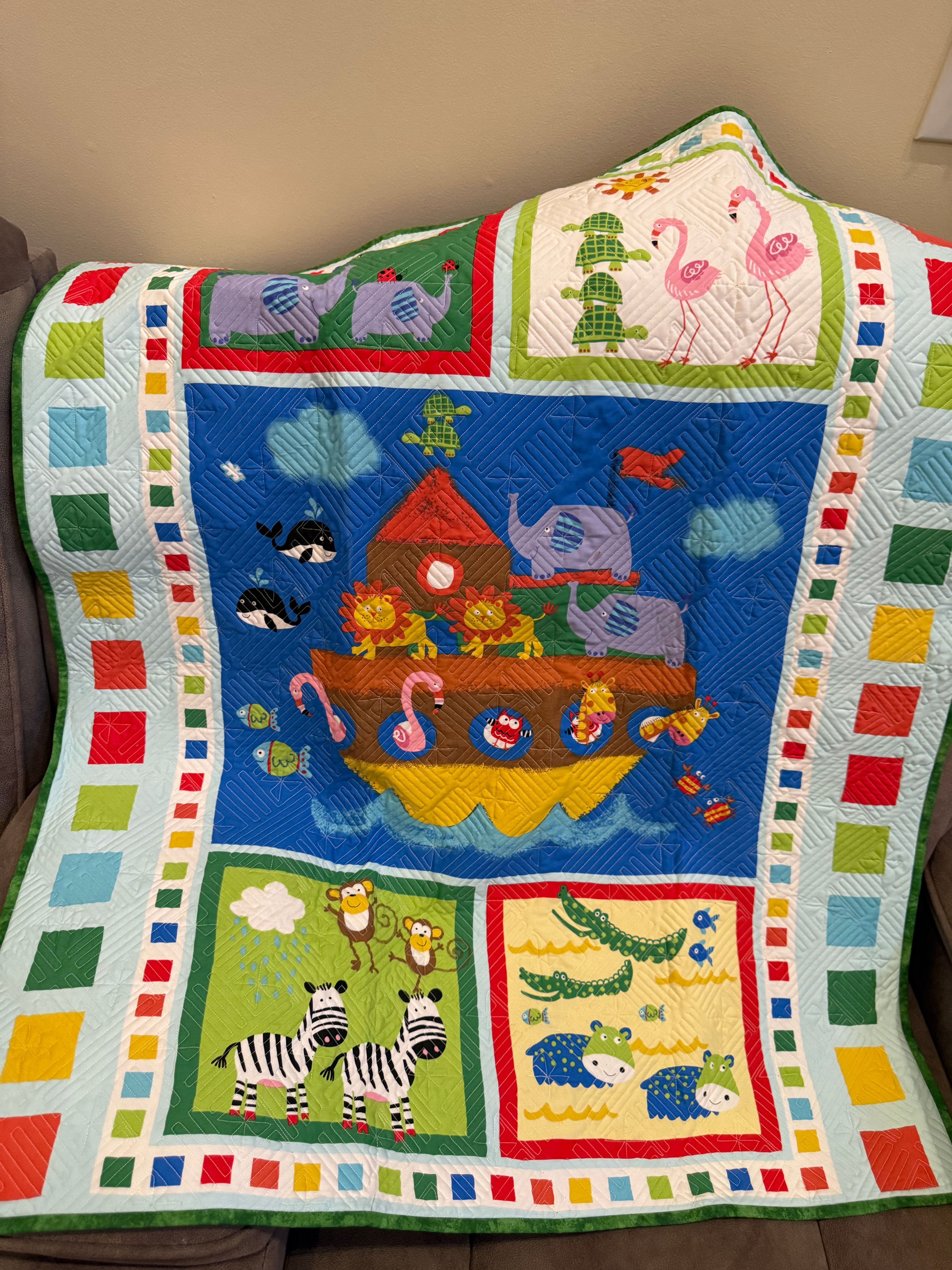 Noah's Ark Baby Quilt
