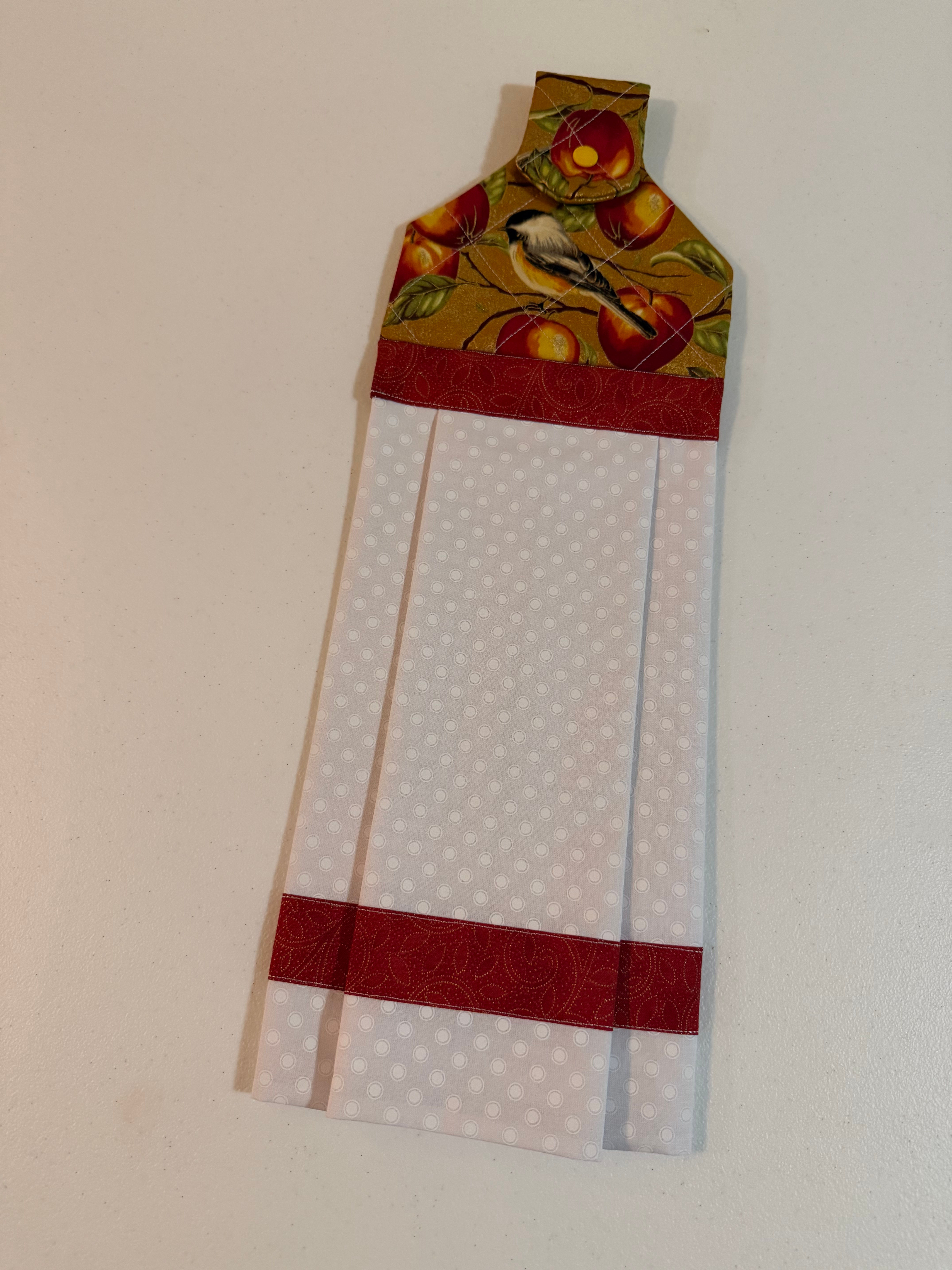 Red Apples Hanging Kitchen Towel