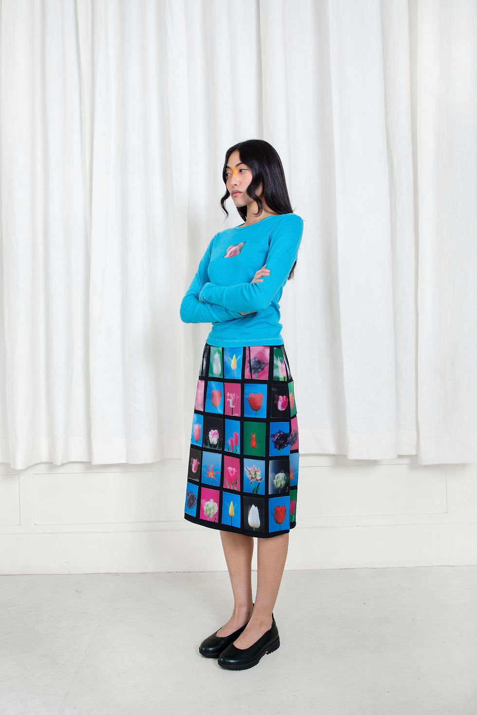 Thumbnail: Tulip TV Patchwork Midi Skirt -Pre-Order for August 2026 Delivery