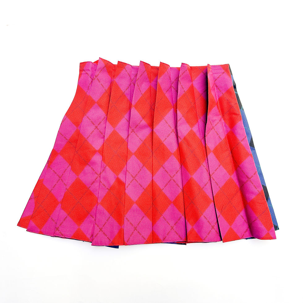 Thumbnail: Argyle Flip Pleat Mini Skirt