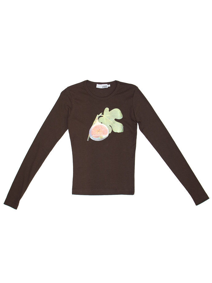 Fig Patch Long Sleeve Tee