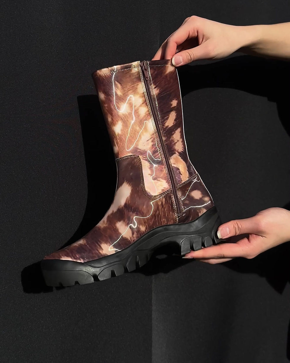 Thumbnail: Bambi Lenticular Calf Boots