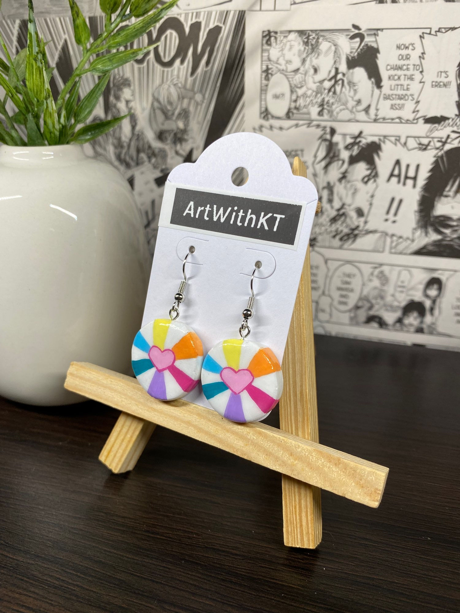 Hopeful Heart Care Bear Earrings