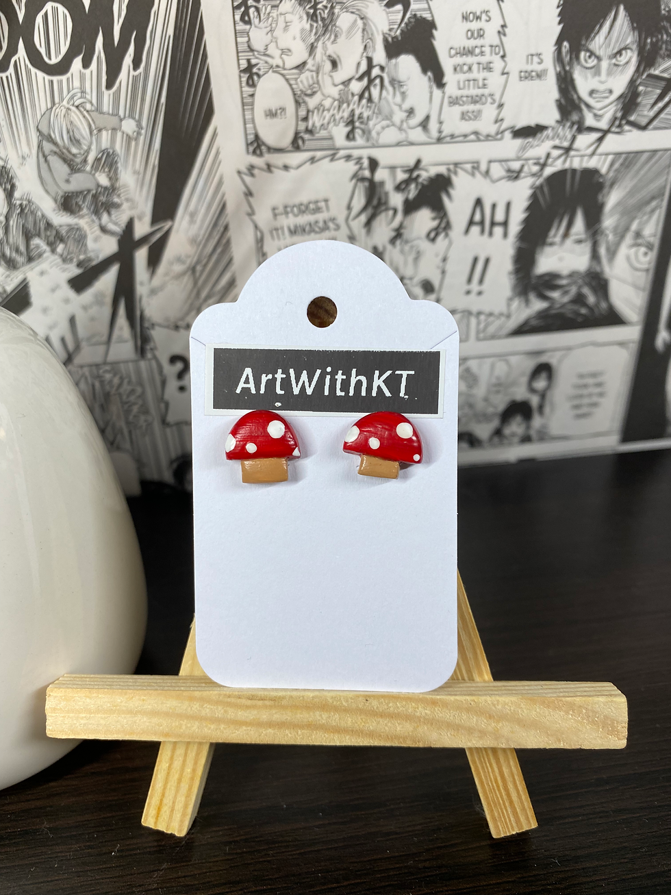 Thumbnail: Mushroom Stud Earrings
