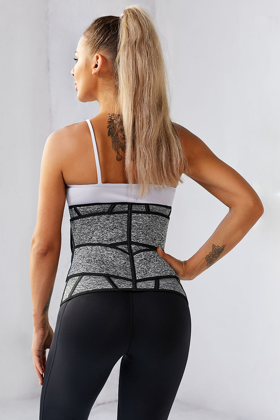 縮圖：Gray Slimming Shaper Waist Trainer