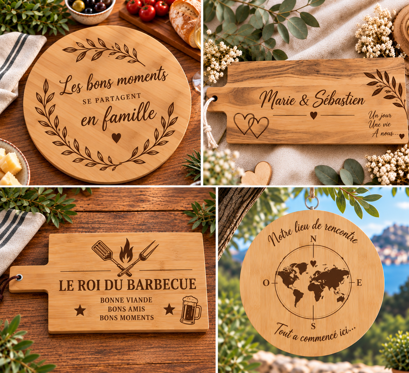 Gravure sur mesure Bois