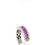 Thumbnail: Pink Sapphire and Diamond Half-Way Band