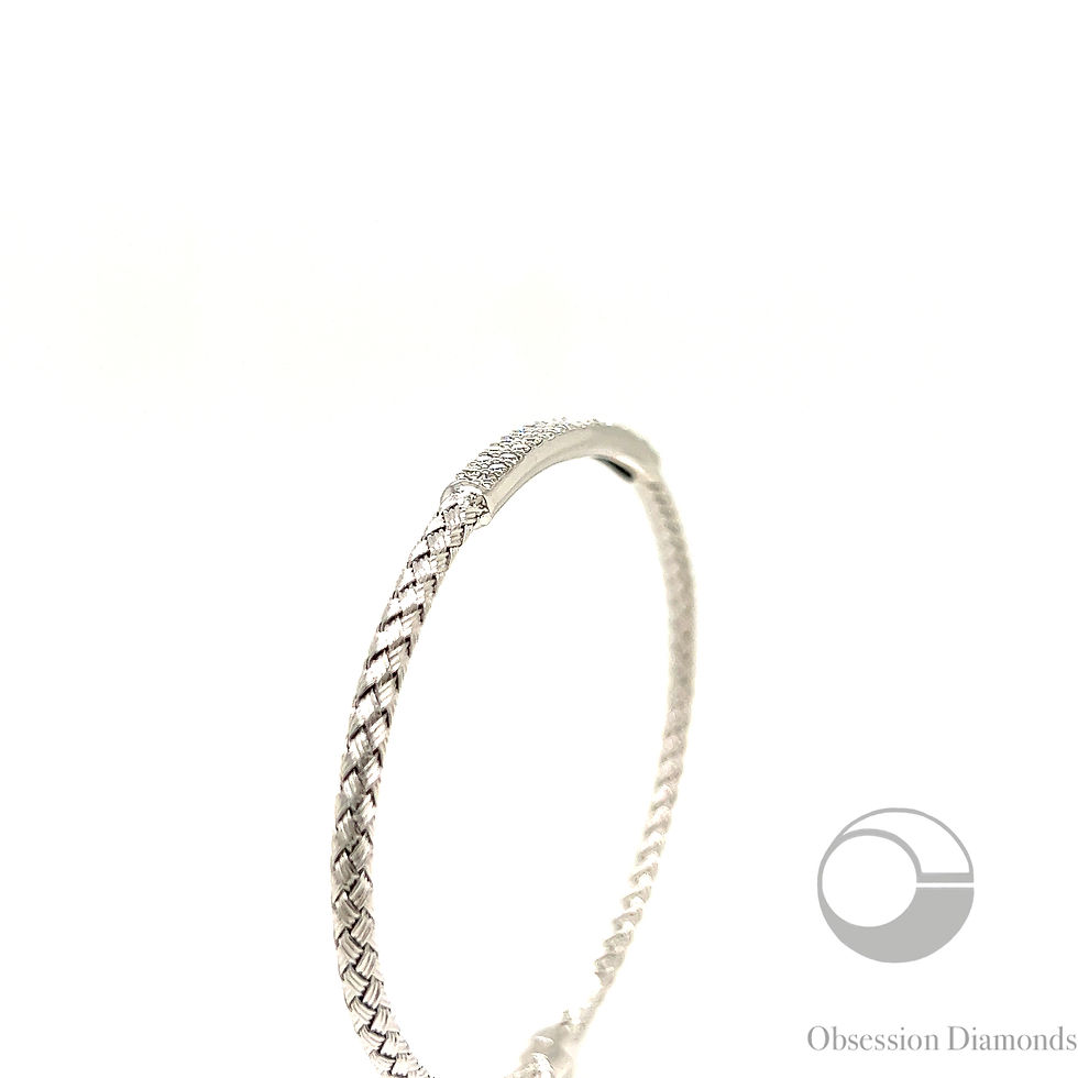 Thumbnail: Diamond Bar Mesh Bangle
