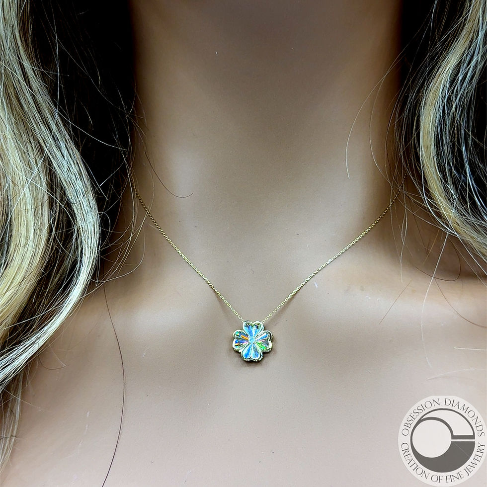 Thumbnail: Diamond Cut Flower Pendant