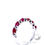 Thumbnail: Diamond Accented Ruby Ring