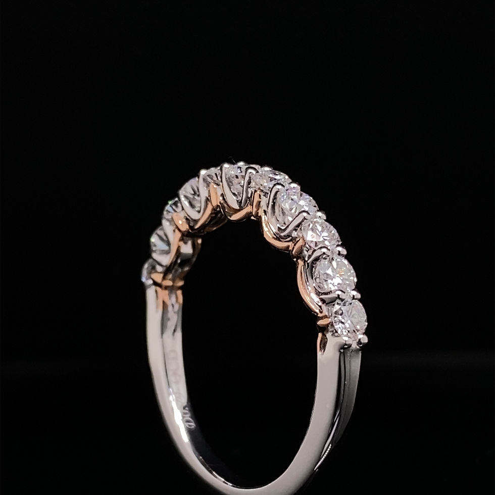 Thumbnail: Trellis Diamond Wedding Band