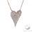 Thumbnail: Pavé Diamond Heart Necklace Large Size