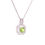 Thumbnail: Peridot & Diamond Double Halo Pendant