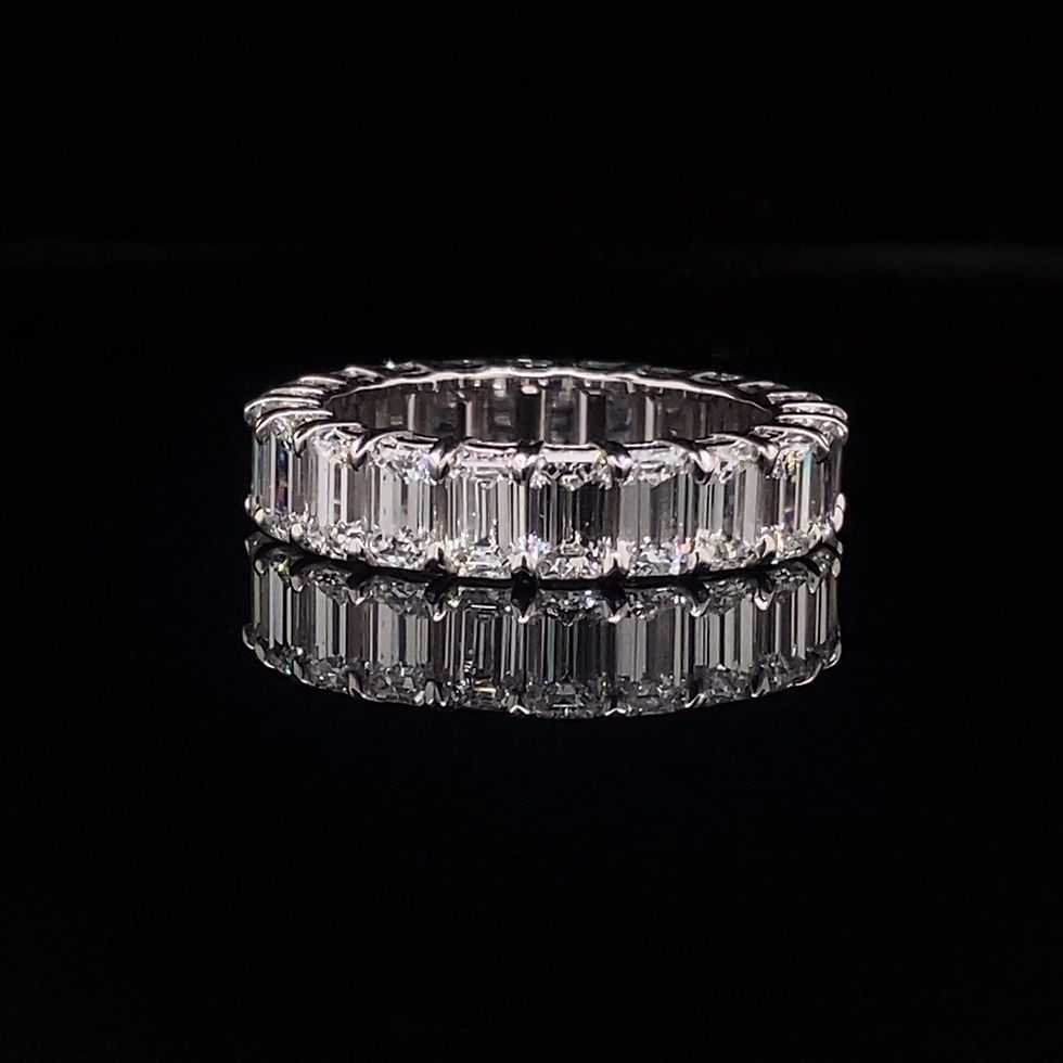 Thumbnail: Emerald cut Diamond Eternity Band